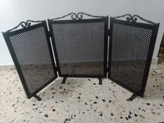 Protector chimenea hierro forjado