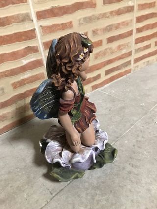 Figura Hada Escayola Pintada a Mano
