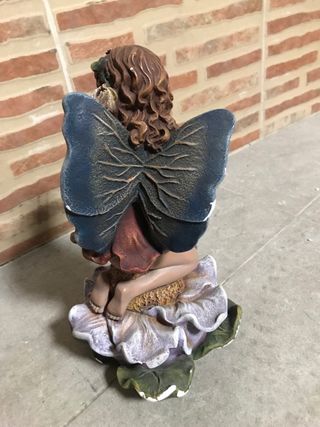 Figura Hada Escayola Pintada a Mano