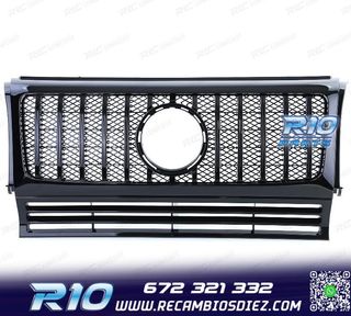 PARRILLA MERCEDES CLASE G W463 90-18 LOOK AMG NEGRO BRILLO