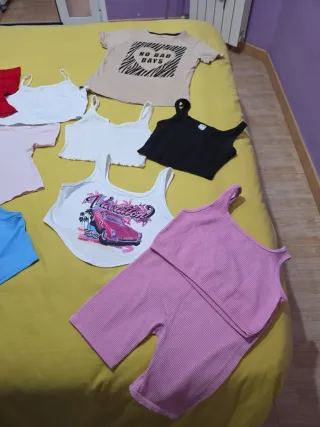 Lote 5 tops y camisetas niña Tallas de 8 a 10 años