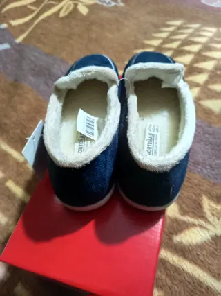 Zapatillas Mujer Talla 36 Azul Forro Peludo