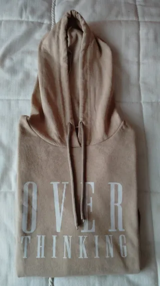 Sudadera Overthinking Beige