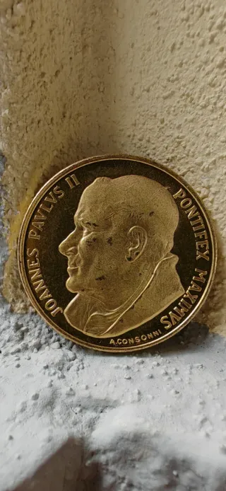 20 Lire 1957 Italia Moneta Rara due Monete Papa