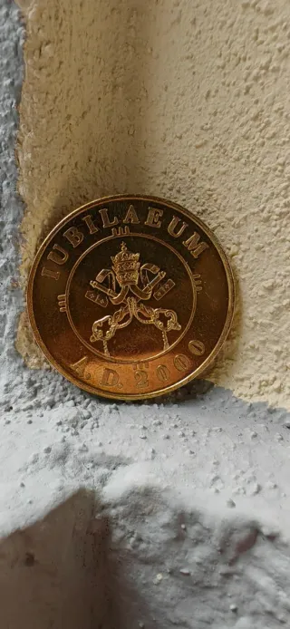 20 Lire 1957 Italia Moneta Rara due Monete Papa