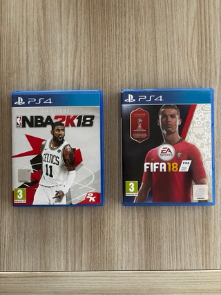 Pack 3 juegos PS4: FIFA 18 + NBA 2K18 + Horizon