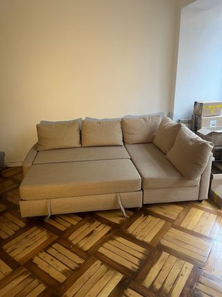 Sofá Cama Chaise Longue IKEA FRIHETEN Beige