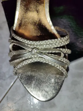 Sandalias TINTORETTO Piel Doradas/Plateadas