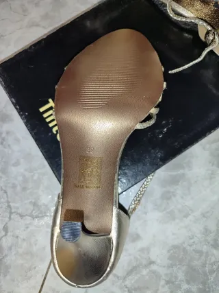 Sandalias TINTORETTO Piel Doradas/Plateadas