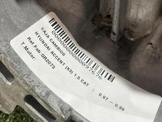 Caja cambios gr2073 hyundai accent (x3) 1.5 97676