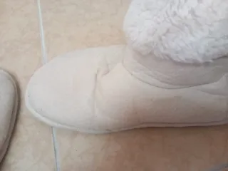 Zapatillas de estar por casa mujer beige