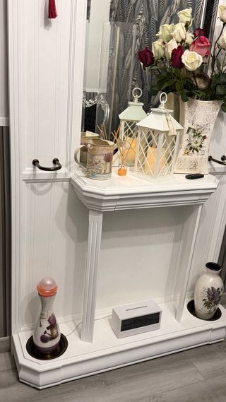 Mueble recibidor blanco súper oferta