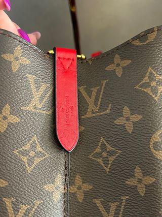 Louis Vuitton Secchiello Borsa Marrone Rossa