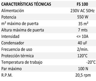 Motor Puerta Seccional
