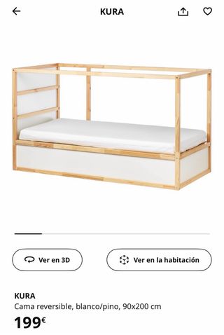 Cama 90x200 reversible