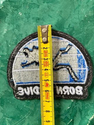 Toppa patch Born to Dive per giubbotti termo ades