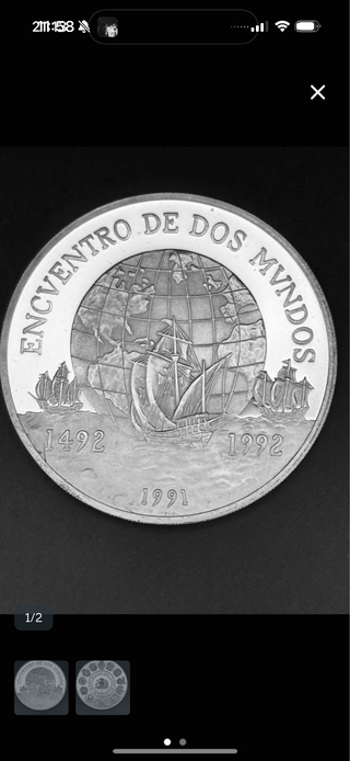 Moneda Chile 10.000 Pesos 1991