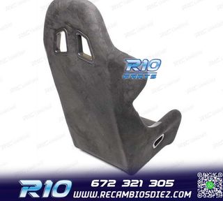 ASIENTO BAQUET UNIVERSAL NEGRO ALCANTARA - PIEL ESTILO EVO