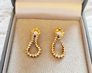 Pendientes Oro 18k con diamantes