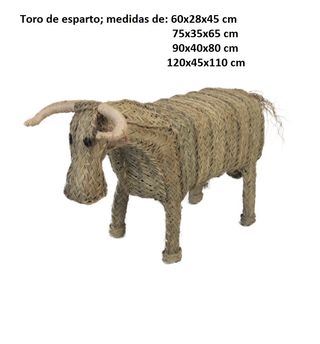 Figura Toro de Esparto 60 x28x45 cm