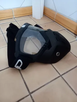 Máscara Moto con Gafas Desmontables