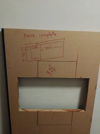 Encimera de madera negra