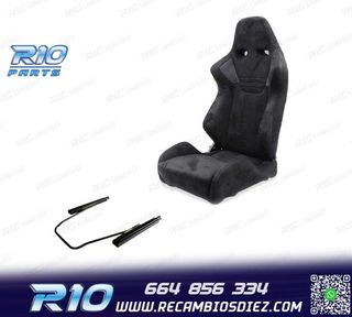 KIT ASIENTO BAQUET UNIVERSAL NEGRO EVO ERS RALLY
