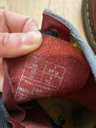 Botas Dr. Martens granates talla 39