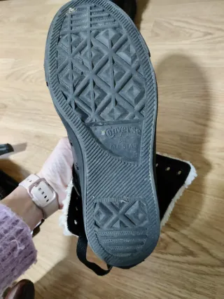 Converse con borreguito negro