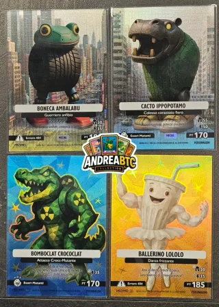 4 Cartas Brainrot Promo Mecha e Polygon (Rare)