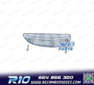 TULIPAS BLANCAS DE INTERMITENTES FRONTALES PARA RENAULT TWIN