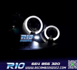 FAROS RENAULT CLIO 98-01 OJOS ANGEL FONDO NEGRO