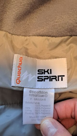 Mono de nieve infantil Talla 5