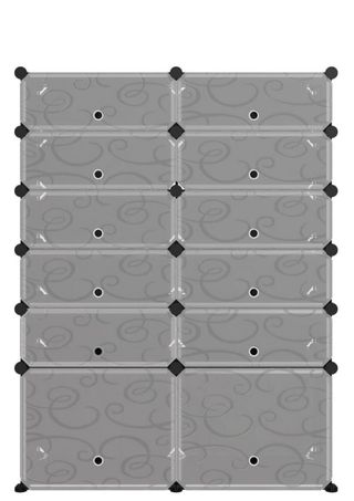 Armario Modular Zapatero 90x37x125cm