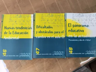 Conjunto de tres libros de investigación educativa