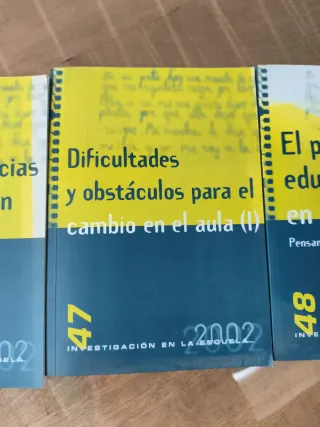 Conjunto de tres libros de investigación educativa