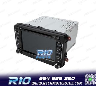 RADIO GPS ANDROID 13 PARA VOLKSWAGEN VW SEAT SKODA TOURAN 7"