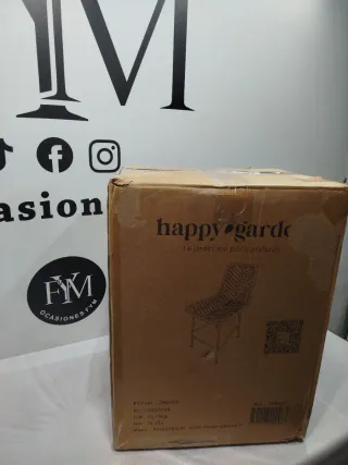 Confezione di 2 sgabelli da bar in rattan sintetico OKA