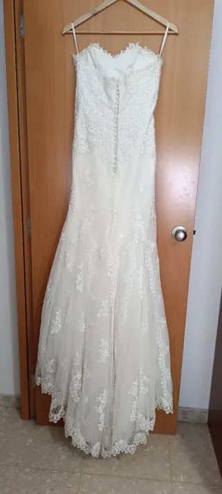 Vestido de Novia Talla 38 Encaje