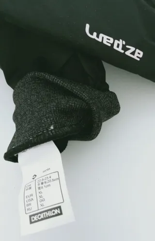 Guantes Wed'ze Adulto Negro/Gris