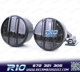 INTERMITENTES FRONTALES PARA JEEP WRANGLER JK 07- LED NEGRO