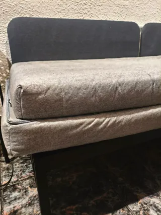 Sofá Cama IKEA RÅVAROR Negro/Gris