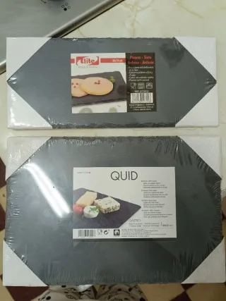 Bandeja pizarra Elite 30x13 cm y 30x20 cm las dos