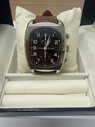 Reloj Glycine Altus Chronograph Negro Automático