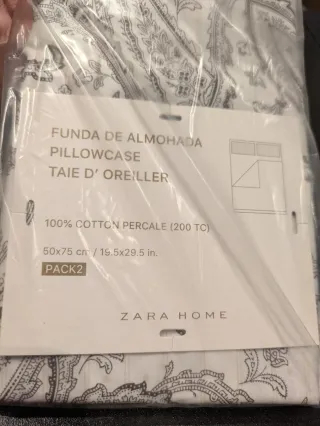 Fundas de almohada Zara Home 50x75 cm