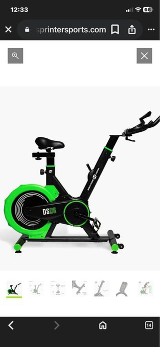 Bicicleta Spinning Negra DS06