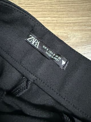 Zara pantalones elásticos con cremalleras