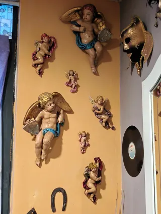 Lote 7 ángeles decorativos