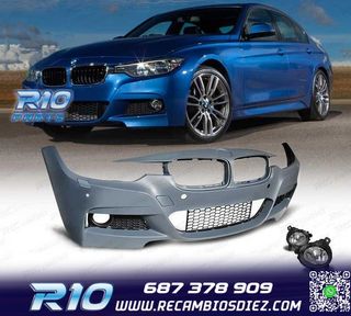 PARAGOLPES DELANTERO BMW F30 F31 LOOK M + FAROS ANTINIEBLA