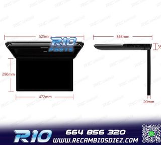 PANTALLA FULL HD PARA TECHO DE 19,5 "